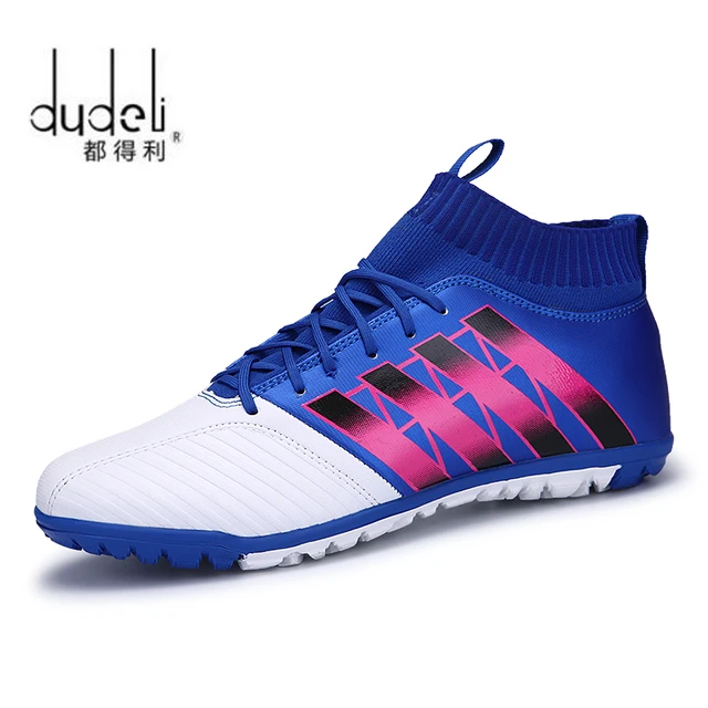 DUDELI Men's Soccer Shoes TF Futsal Hard Court Turf Football Boots