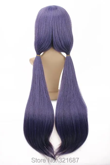 Ccutoo 3" фиолетовый черный микс длинные прямые Стильные синтетические волосы Love live! Нодзоми тодзё Косплэй парик