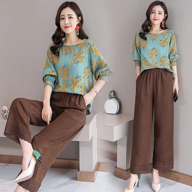 

Plus Size 6xl 2 Piece Set Women Leisure Ensemble Femme Deux Pieces Year-old Female Costume Women's Summer Suit Ukraine