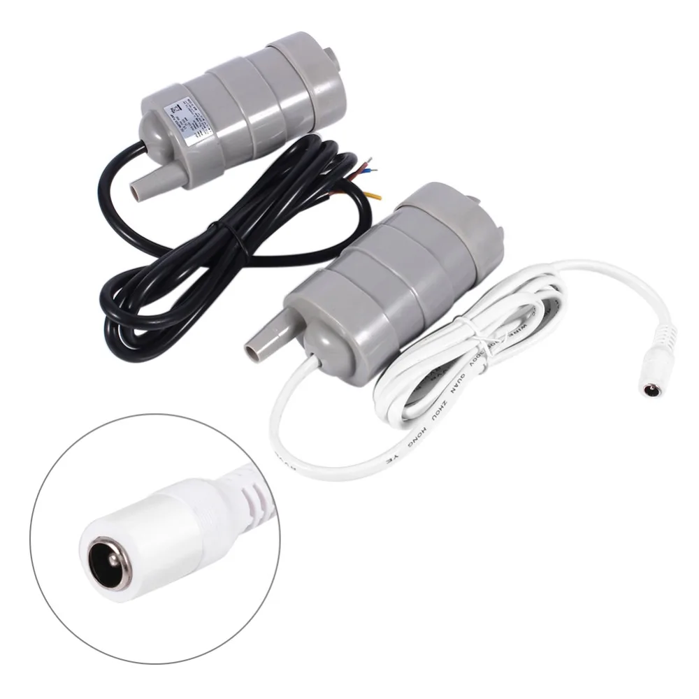 Мини DC 12V вертикальный погружной моторный водяной насос 5 м 1000л/ч для аквариума