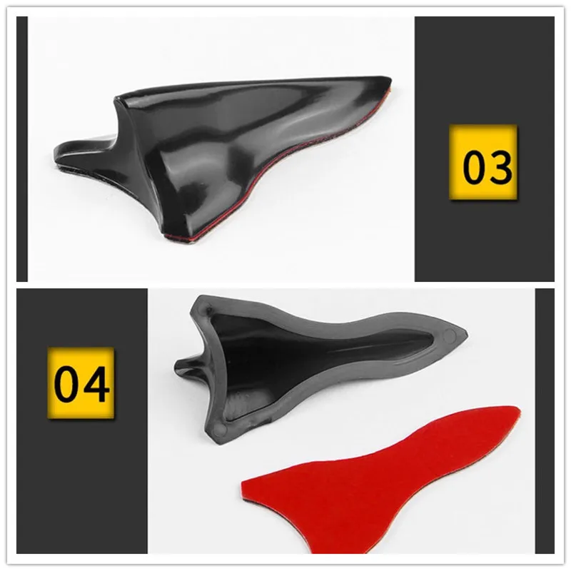 1PCS Car Antenna Shark Fin Diffuser Vortex Generator Diffuser Shark Antenna For Wing Spoiler Roof Windshield Novel