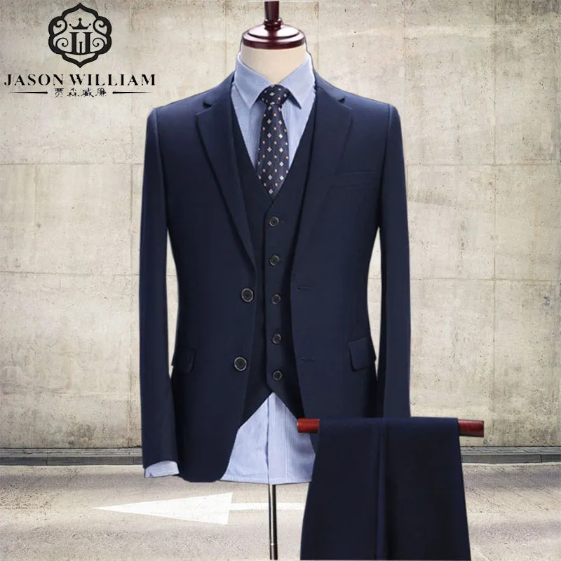 Custom Made Dark Blue Men Suit Tailor Made Suit Bespoke Light Navy Blue Wedding Suits For