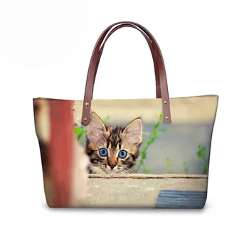 

Portable Shopping Bag Harajuku Style Women Handbags Cute 3D Cat Designer Crossbody Bags for Lady Female Tote Bag Bolsos Feminina