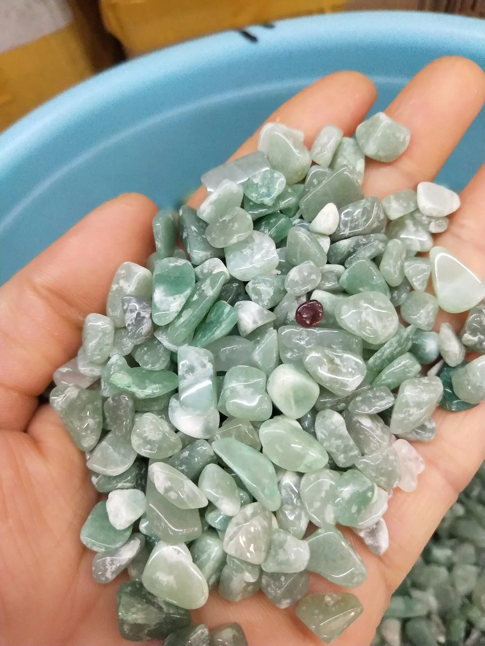 100g Natural Gravel Agate Quartz Crystal Stone Rock Specimen Healing