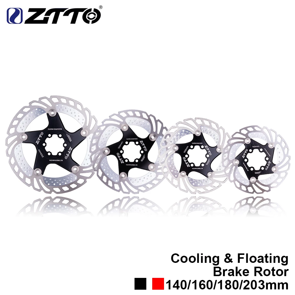 ZTTO MTB Quick Cool Down float Disc Brake Rotors Bicycle bike Floating 7075 AL Stainless Steel Mountain Road 140/160/180/203mm