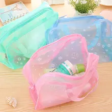 10 шт./лот Многофункциональный Водонепроницаемый ПВХ прозрачный мешок Косметика держатель с молнией Для ванной необходимо