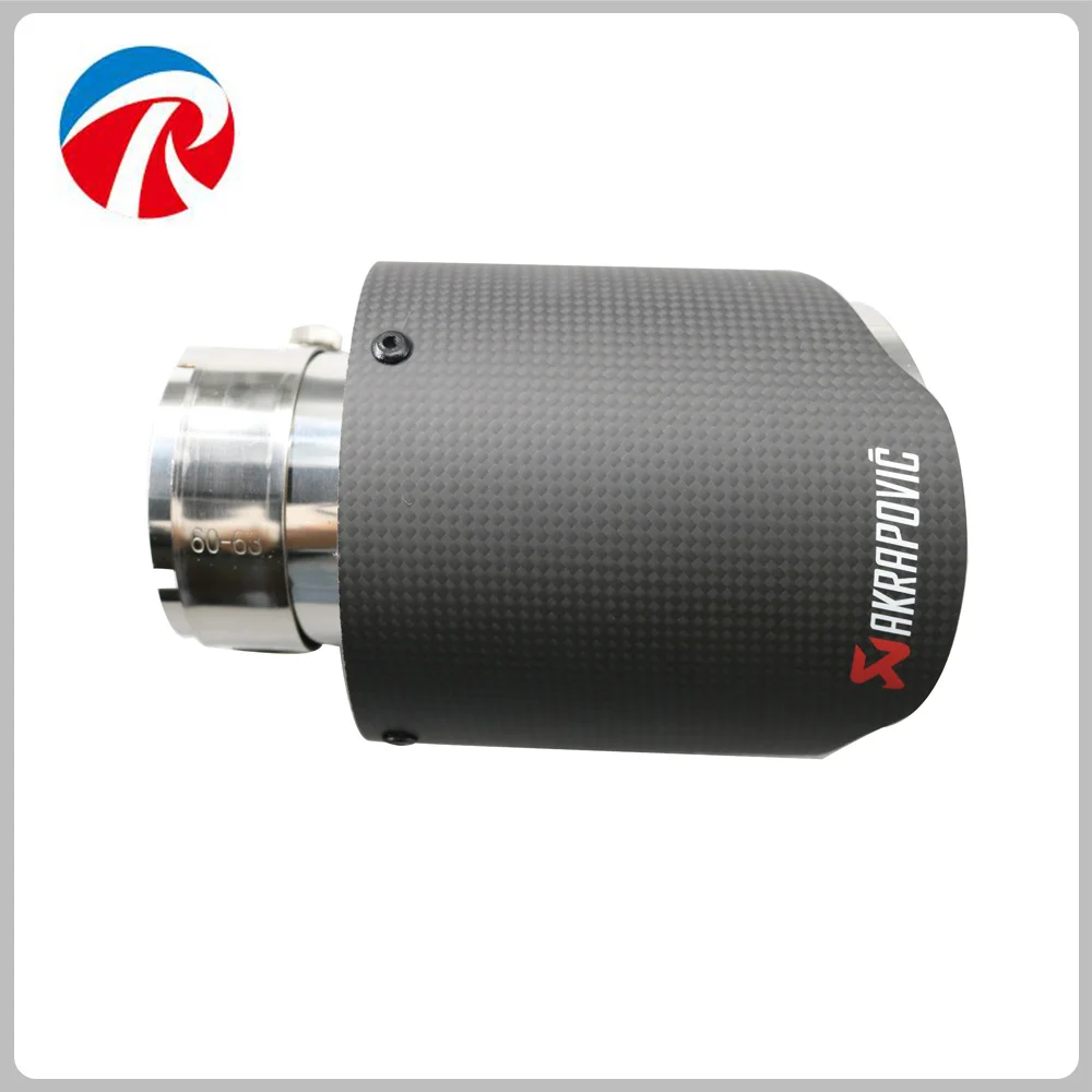 Akrapovic Нержавеющая сталь входе 63 мм выход 101 углеродного волокна выхлопной трубы