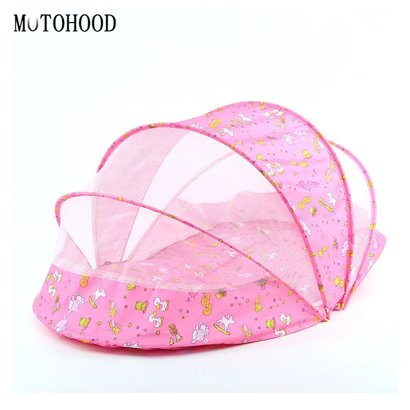 

MOTOHOOD Portable Baby Crib Mosquito Net Tent Multi-Function Foldable Mosquito Netting for Girls Bed 100*60*60 cm
