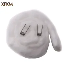 XFKM-cigarrillo electrónico de algodón para RDA RTA bobina de atomizador, mecha, accesorios de vaporizador, algodón orgánico VS Bacon