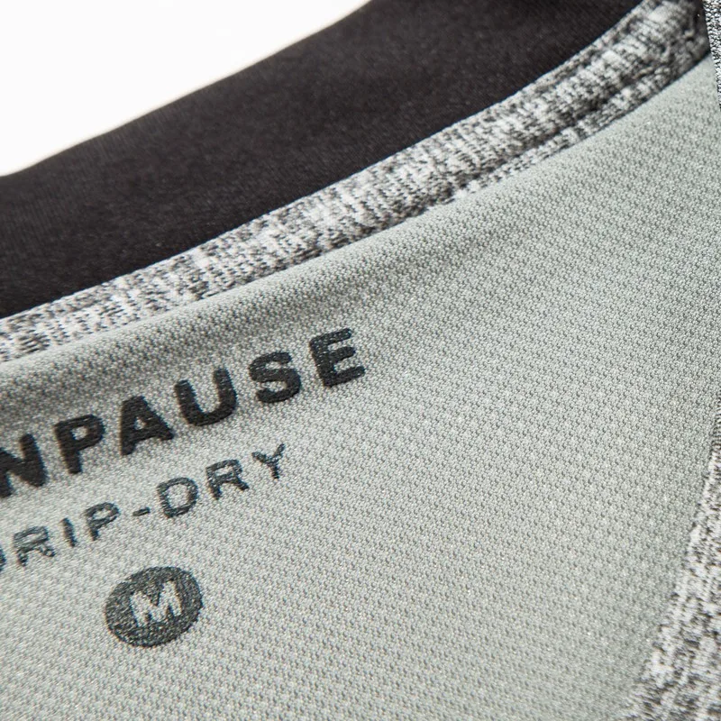 Новое поступление, KANPAUSE, Мужская компрессионная футболка с длинным рукавом для тренировок, облегающая футболка для бега, спортивная одежда