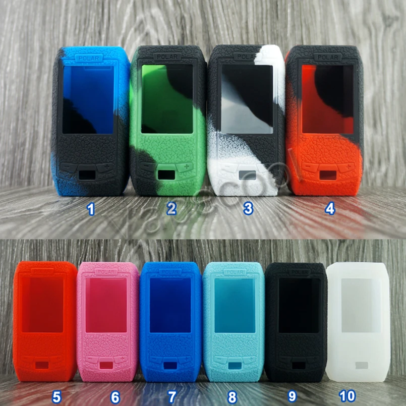 

5pcs Non-slip Vaporesso Polar Mod Shiled Silicone Case Skin Cover Warp Sticker Sleeve for Vape Vaporesso polar 220W Box mod