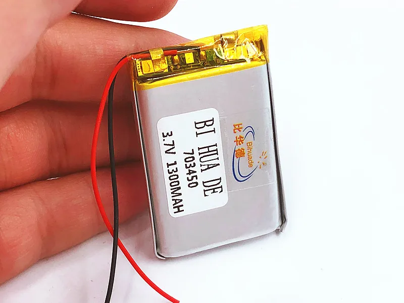 

High Capacity 703450 3.7V 1300MAH 073450 Polymer lithium ion / Li-ion battery for TOY,POWER BANK,GPS,mp3,mp4 Bluetooth Speaker