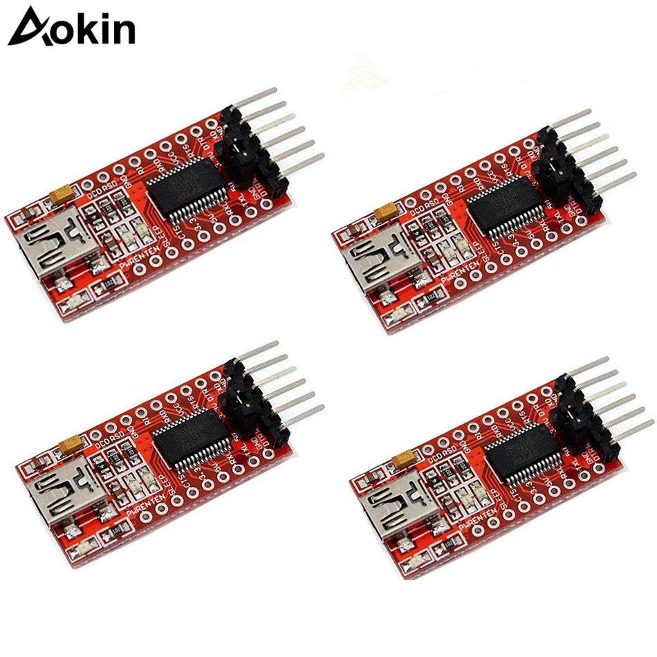 

3.3V 5V FT232RL FTDI USB To TTL Serial Converter Adapter Module For Arduino