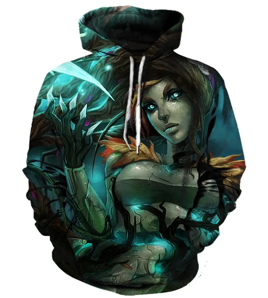 Hoodie Sweatshirt 3d Print Hoodies League of Legends Men Women Autumn Loose Thin Skull 3D Sweatshirts Mens Pullover Lovers Gift