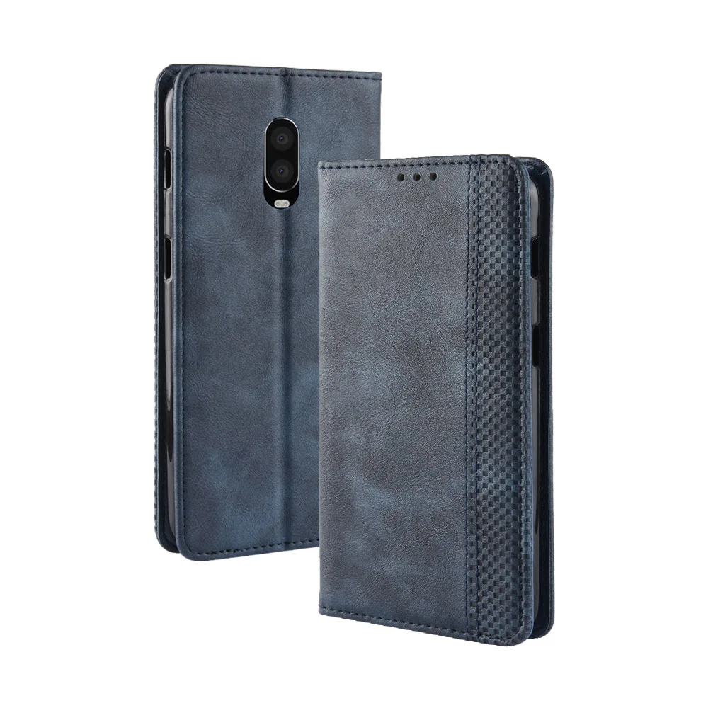 Кожаный чехол для OnePlus 6 T McLaren кошелек с откидной крышкой Магнитный телефона One Plus