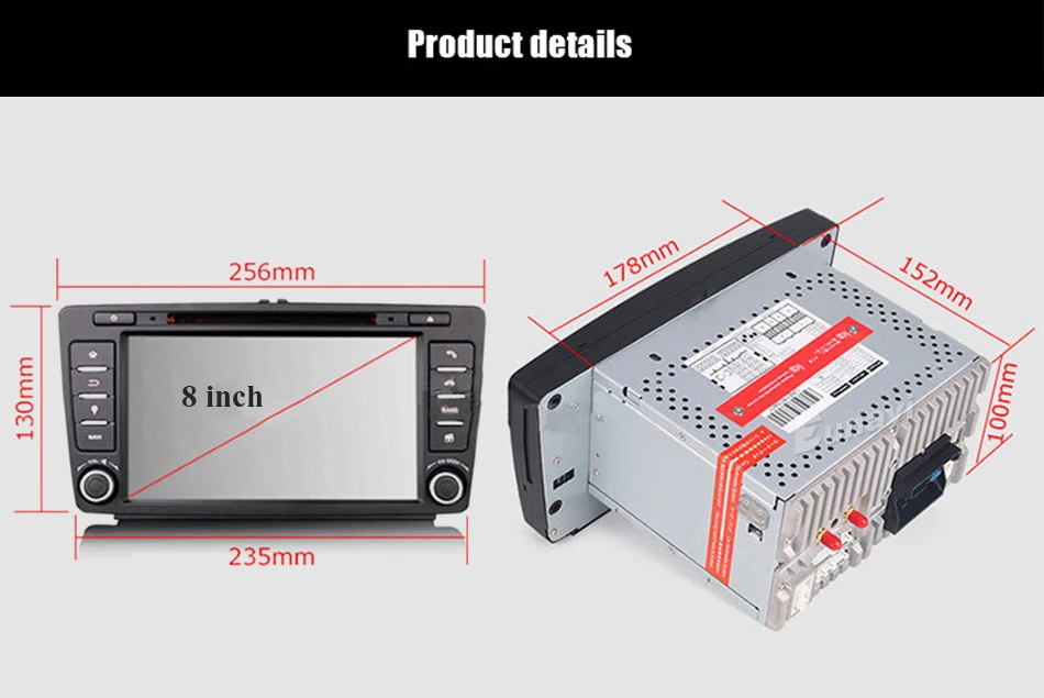 Cheap Eunavi 2 Din Car DVD GPS For Skoda Octavia 2012 2013 A 5 A5 Yeti Fabia Car Android 9.0 Quad Core RAM 2GB Stereo Radio Navigation 2
