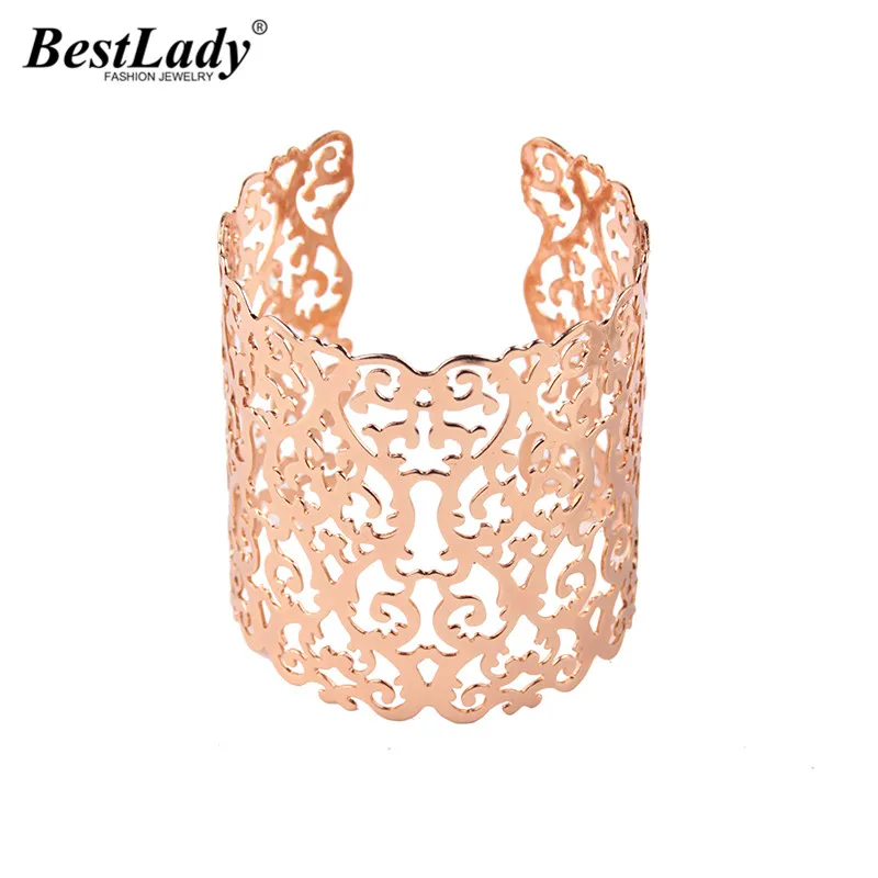 

Best lady Hot Sale Bjioux Vintage Bangles Wholesale Wedding Party Gifts Bohemian Link Chain Maxi Open Bangle Bracelets for Women