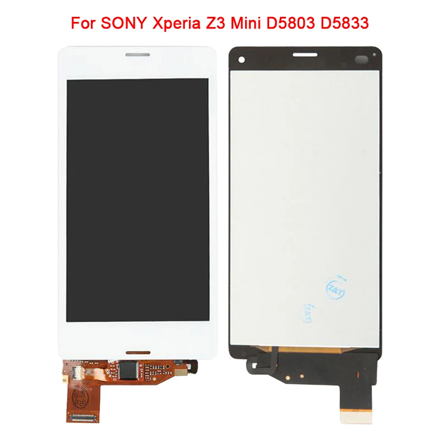 Min pil bedrag Tested For Sony Xperia Z3 Compact Lcd Display Touch Screen Digitizer  Assembly For Sony Z3 Mini D5803 D5833 Lcd 100% - Mobile Phone Lcd Screens -  AliExpress