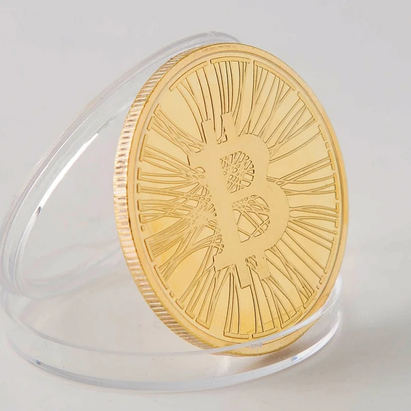 Gift Casascius Bit Coin Gold Plated Bitcoin Coin Collectible BTC Art Collection Physical gold commemorative coins Gift Casascius Bit Coin Gold Plated Bitcoin Coin Collectible BTC Art Collection Physical gold commemorative coins