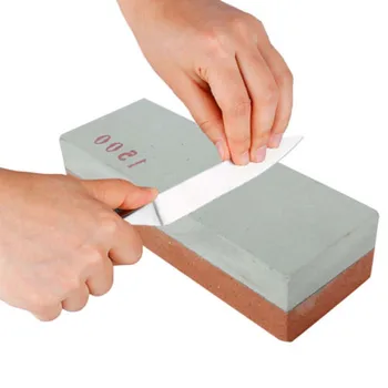 

Professional Kitchen Knife Sharpener Stone Double Side Whetstone Grindstone Japanese Sharpening Tool Bamboo Base