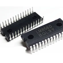 1 шт. LM8560 DIP28 цифровой светодиодный кварцевые часы Авто кварцевые часы дисплей чип электронные часы