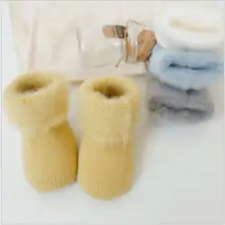 Одежда для малышей для девочек и мальчиков Нескользящие хлопковые носки тапочки для новорожденного обувь носки-тапочки