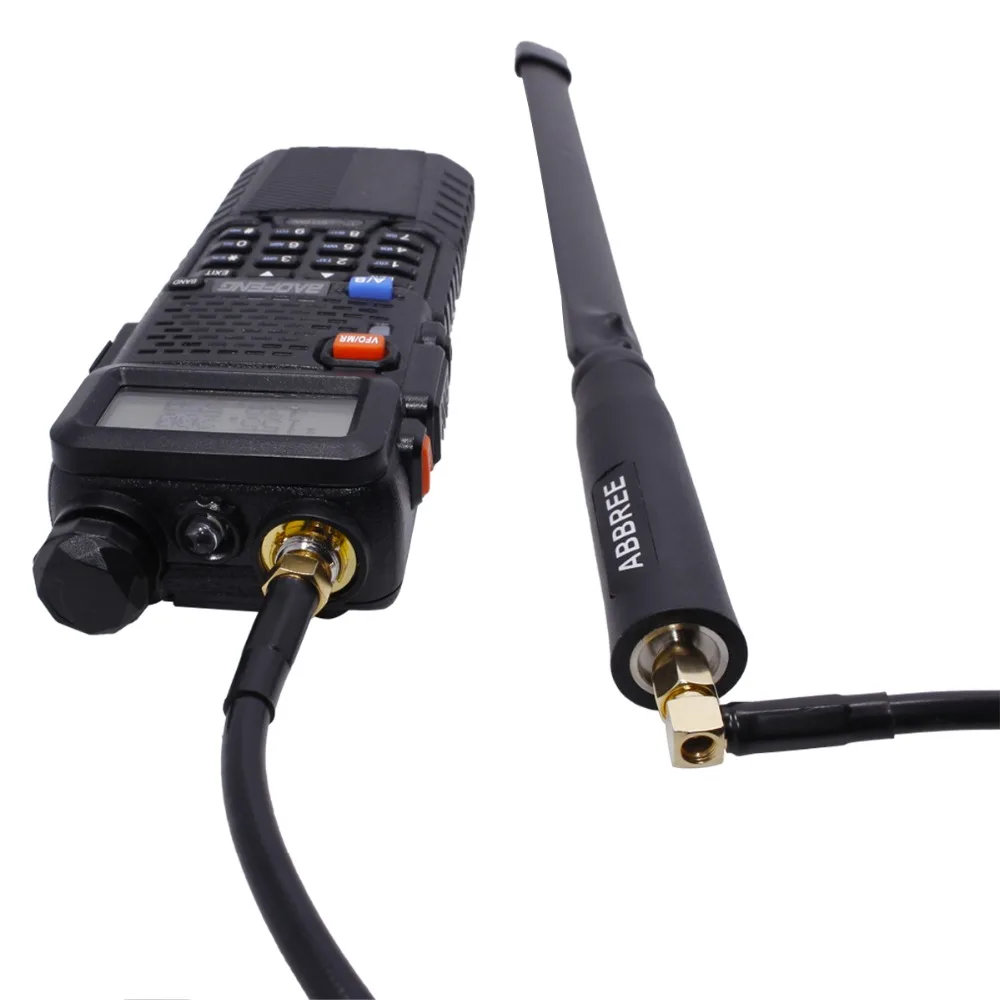 ABBREE AR 152 148 Тактический антенна SMA удлинить коаксиальный кабель удлинитель для