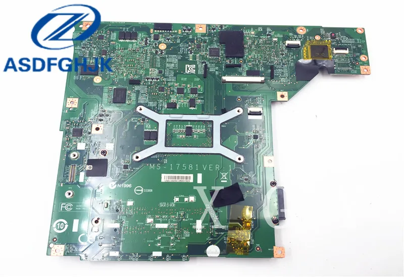 Материнская плата для ноутбука б/у MSI GE70 GP70 материнская Б/у 1 DDR3L 100% полностью