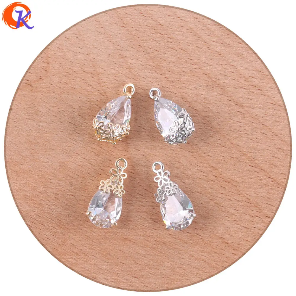 Cordial Design 50 pièces 9*18 MM accessoires de bijoux/pendentif en cristal/bijoux à breloques/fabrication de boucles d’oreilles/bricolage/fait à la main/trouvailles de boucles d’oreilles