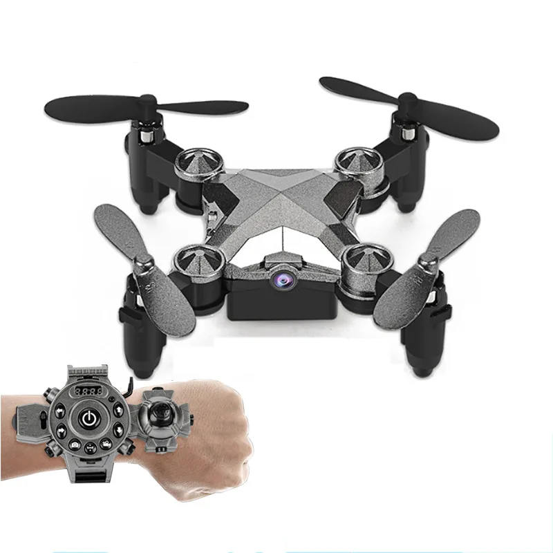 

Hot-Selling Watch Drone Folding Mini Aerial Camera WIFI Remote Control Aircraft Mini Four-Axis Aircraft Toy