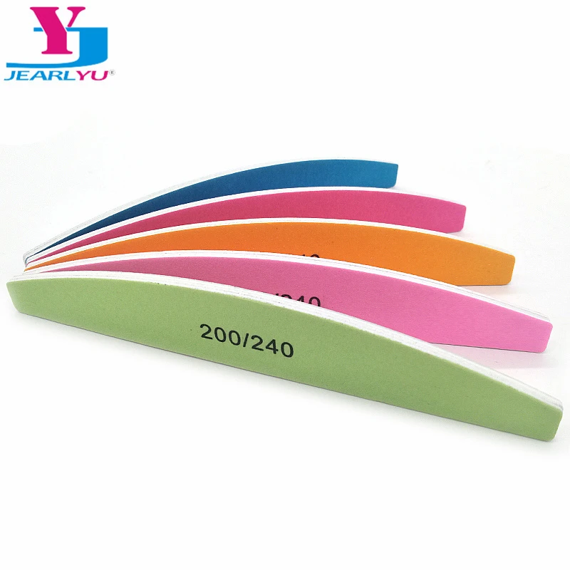 

200/240 Nail Files Beauty Color Buffing Sanding Buffer Block for UV Gel Polish DIY Cuticle Remover Professional Tools 10pcs