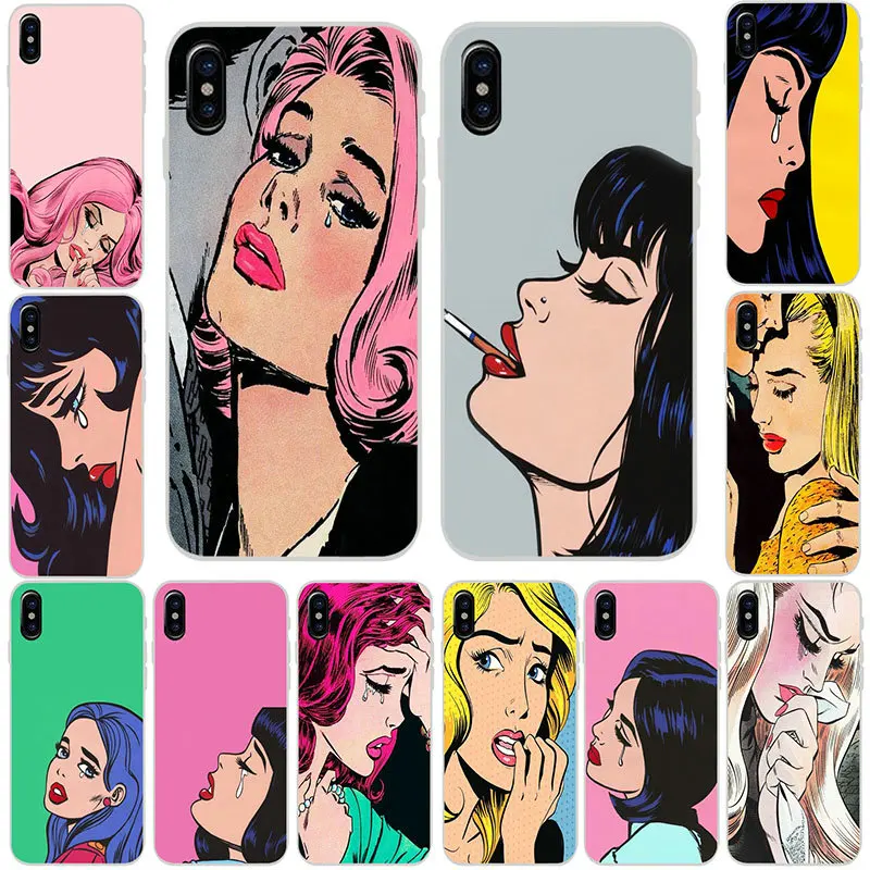 Мягкие силиконовые чехлы для мобильных телефонов из ТПУ Halsey Pop Art Для iPhone 4 4S 5 5C SE 5S