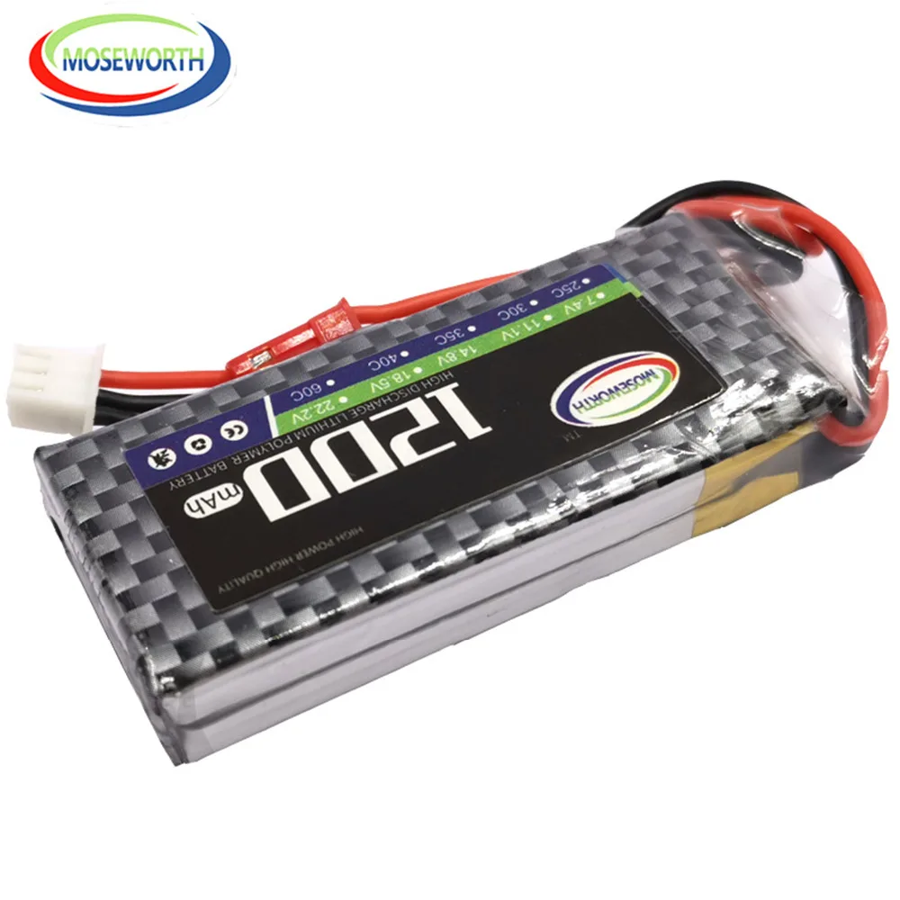 7,4 V 2S RC самолет LiPo Батарея 900 1200 1500 2200 3000 3800 5000 мА/ч, 25C 35C60C для дрона с дистанционным управлением Дрон вертолет Quadcopter