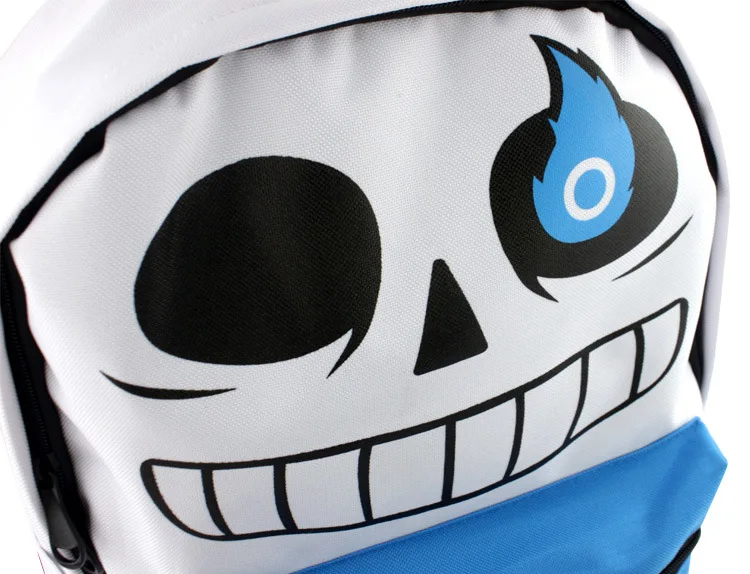 Крутой холщовый рюкзак для косплея Undertale Sans Cos школьный ранец черного цвета с