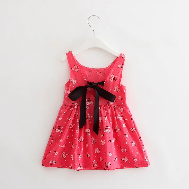 Baby Girl Flamingo Dresses Summer Girls White Princess Dress Kids Sundress Children Birthday Clothing 1 2 3 4 5 6 7 Years