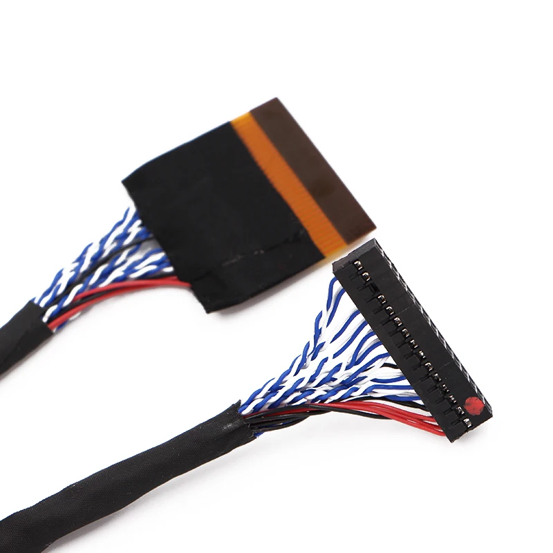 P TWO FFC поворотный кабель Dupont LVDS двойной 8 30Pin 2ch bit 30pins 1 мм Pin шаг 400 для LTM190BT07 LTM220MT09 ЖК
