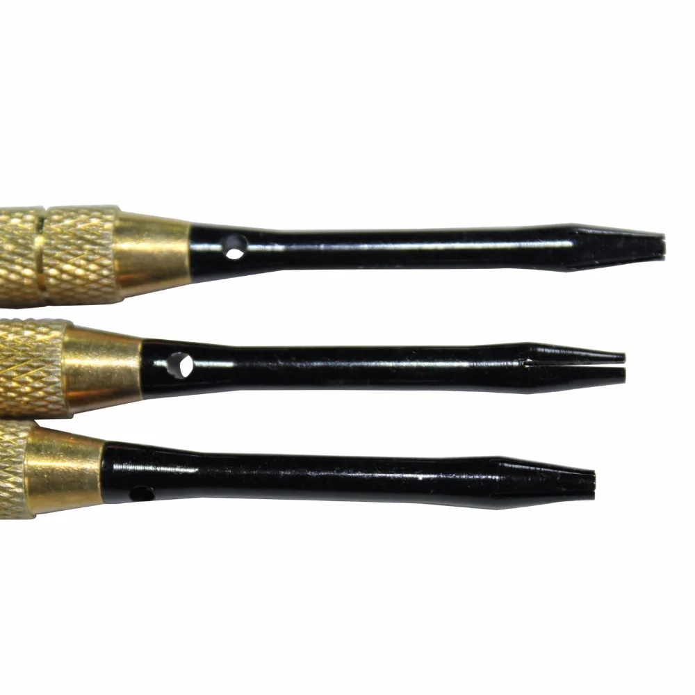 DULYMADE 3PCS/set, 24 Grams Steel Tip Brass Darts--Brass Color, with Aluminium Shafts,PET Flights,and Dart Case