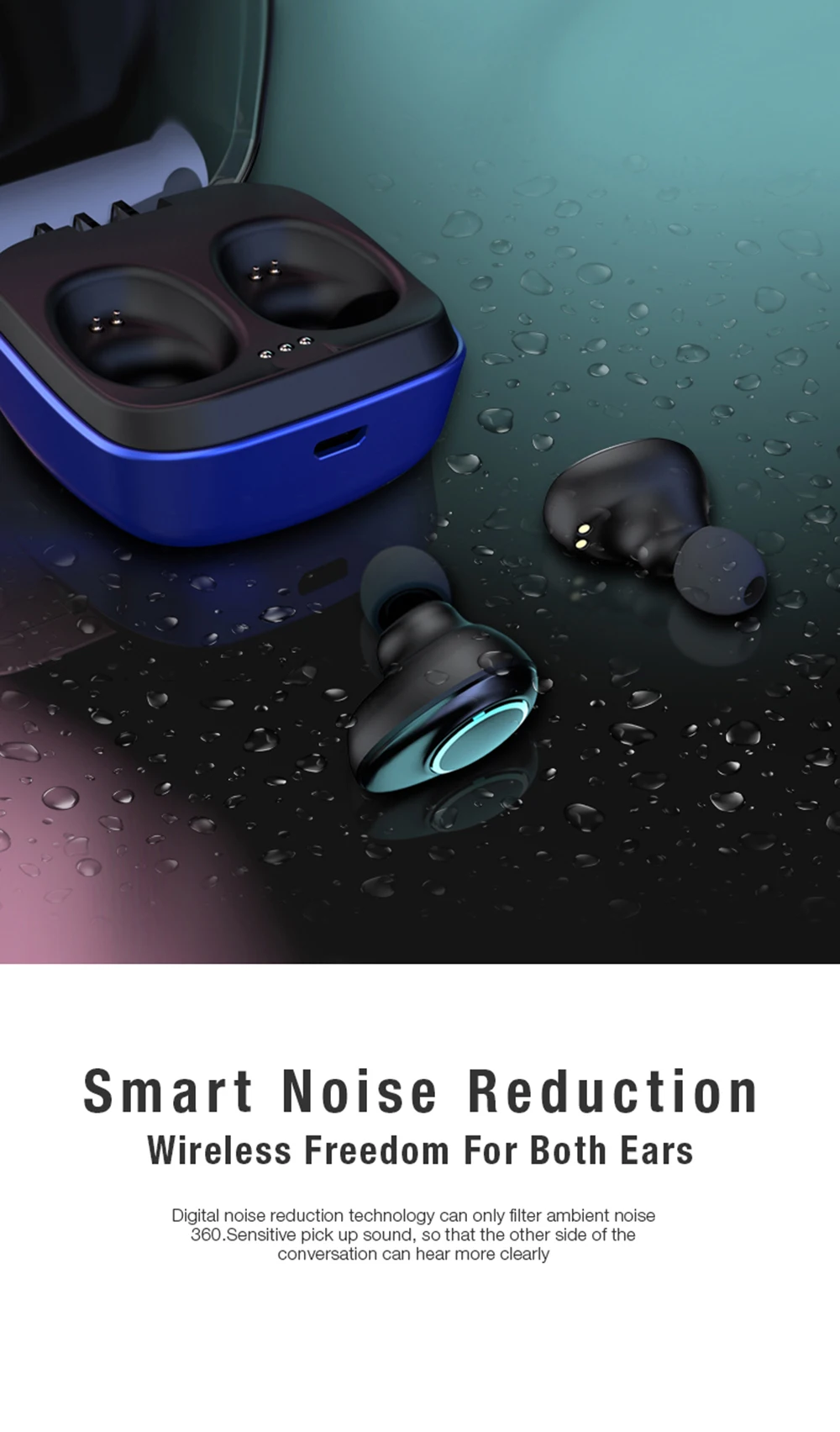 F1-TWS Bluetooth наушники 5,0 спортивные водонепроницаемые шумоподавление Android беспроводные наушники с зарядной коробкой стерео наушники мини