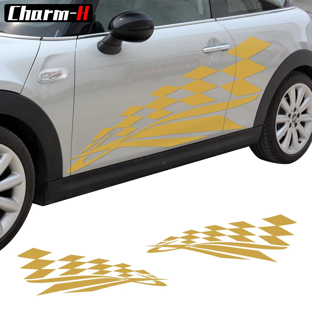 Наклейка на дверь с боковым флагом для MINI Cooper One S Hardtop R56 Convertible R57 Roadster R59 Countryman R60 F55