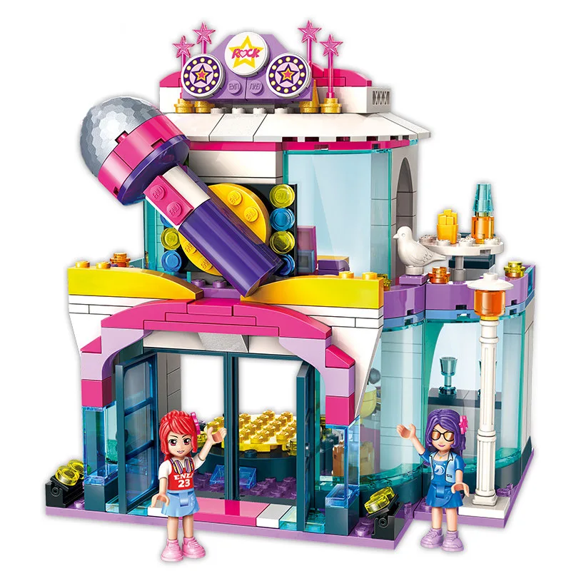 

342pcs toy for children blocks Compatible Legoingly friends city girl Star dream KTV DIY figures Bricks Educational Toys