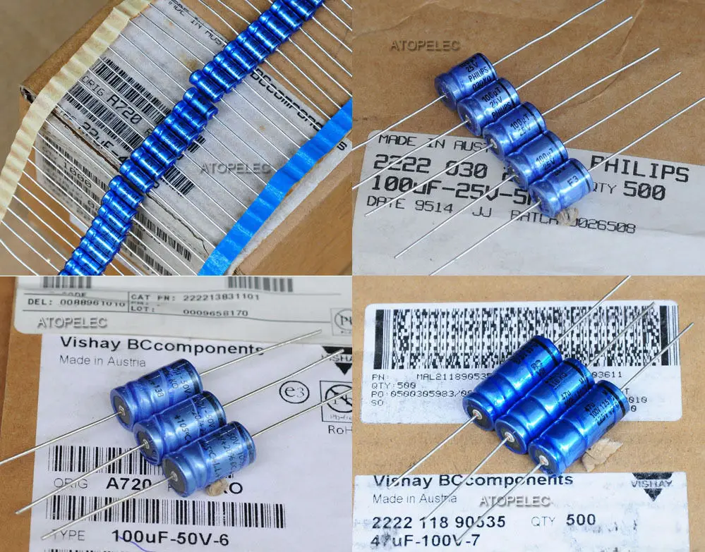 

1pc VISHAY BC LL Axial Hi-Fi Capacitors Hi-Fi Audio 4.7uF/10uF/22uF/47uF/100uF/220uF 25V/40V/63V/100V