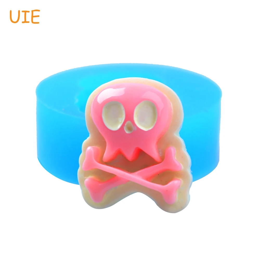

PYL077U 20.5mm Skull Flexible Silicone Mold - Cake Decoration, Fondant, Gum Paste, Cookie Biscuit, Resin, Jewelry, Food Safe
