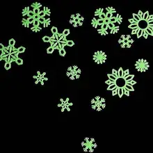 Дешевые рождественские Модные настенные наклейки Снежинка светящиеся патч/украшения для дома/светящиеся настенные наклейки/флуоресцентные Pa