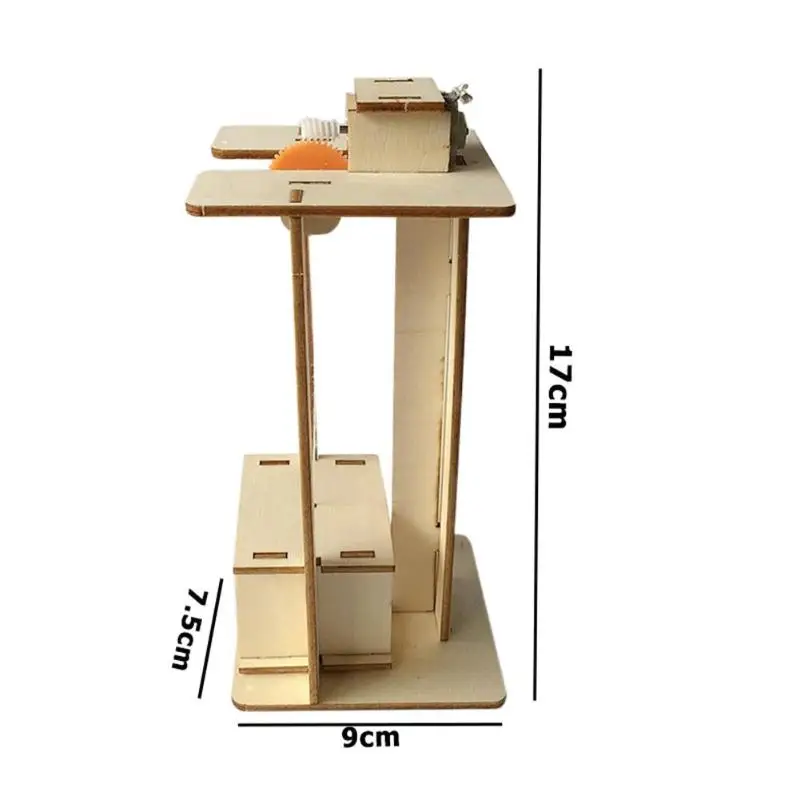 Креативные DIY Электрический Лифт ручной работы модель лифта Детские сборные игрушки научная образовательная стимулирующая фантазию интерес
