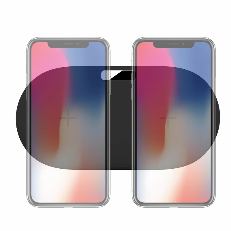PORTEFEUILLE Dual Qi Wireless Charger Fast For Samsung s8 s9 s10 Plus S7 S6 Note 8 9 7 5 For Huawei Mate 20 Pro Mate RS charger  (12)