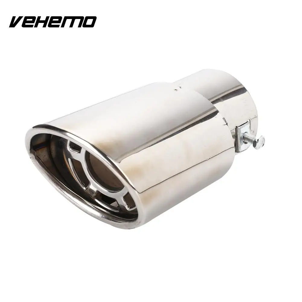 Vehemo Diameter 66 86mm Muffler Tip Pipe Outlet Exhaust Tail Stainless