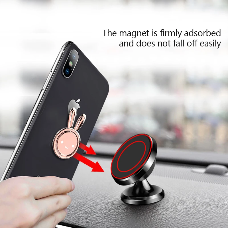 Finger Ring Metal Mobile Phone Stand Holder For iPhone X 8 7 plus Samsung S9 S8 For Magnetic Car 360 Degree Rotate Phone Holder