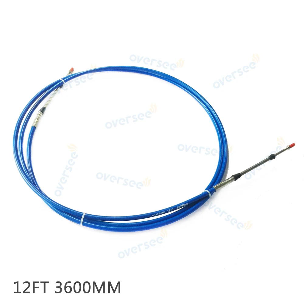OVERSEE Outboard Throttle Shift Cable, Remote Control Box Cable 12 Ft