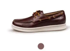 xiaomi mi jia youpin FREETIE Досуг Парусная обувь может быть сочетается с mi smart chip 2 Мужской кожаный верх - Цвет: brown 44