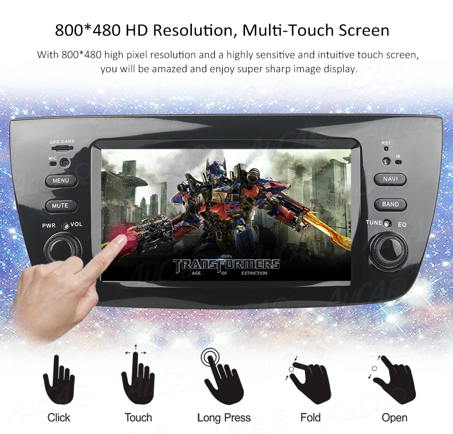 Cheap Android 8.0 Car DVD Player for Fiat Doblo 2010 - 2014 Car GPS Multimedia System HD Bluetooth Radio WIFI FM AM RDS 4G AUX 1 Din 9